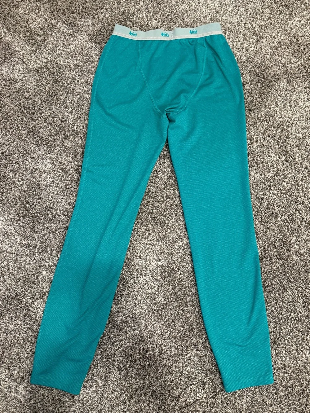 REI Co-op Kids Base Layer Leggings Teal Size Large 14-16 Performance Pants